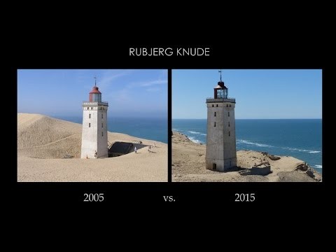 RUBJERG KNUDE 2015 vs 2005 - Vergleichsbilder nach 10 Jahren Sandflug