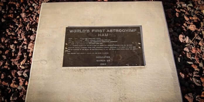 Grave of Ham the Astrochimp